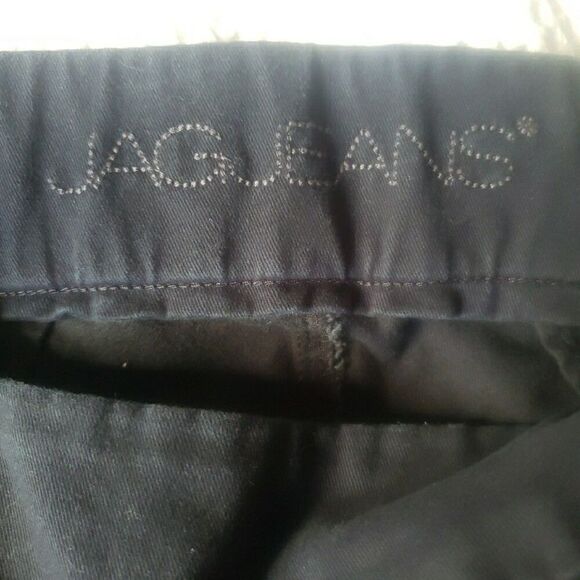 Jag Classic Fit Cropped Black Jeans Women's Size 2/26 Cotton Blend - Picture 7 of 13